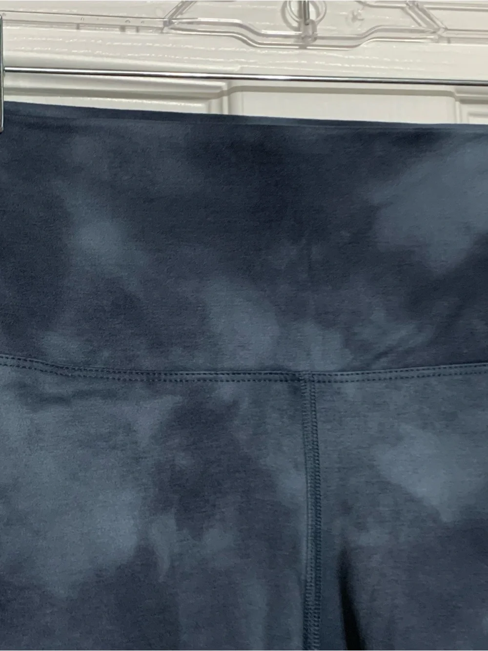 NOBULL Blue and Gray Tie-Dye High-Waist Bike Shorts
